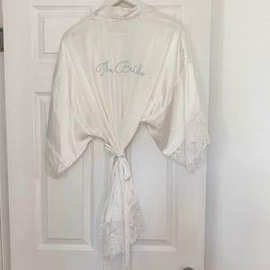Bride Satin & Lace Robe